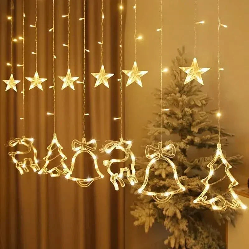 Cortina de Luzes LED Natalinas – Encanto e Magia em Sua Casa